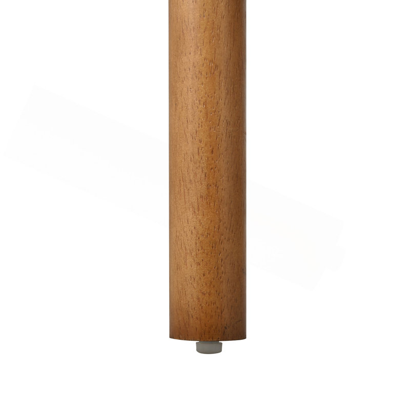 Chaise de salle à manger moderne, chaise de cuisine avec pieds en bois massif, chaises de salle à manger pour bar / restaurant et salle à manger, ensemble de 2, noyer