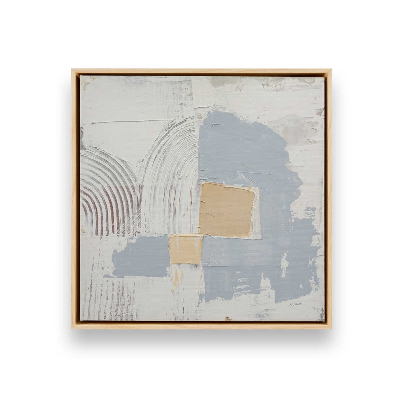 Échos de la géométrie, reproduction sur toile, Cadre américain en érable flottant, H 12,75 po x l 12,75 po x P 1,75 po