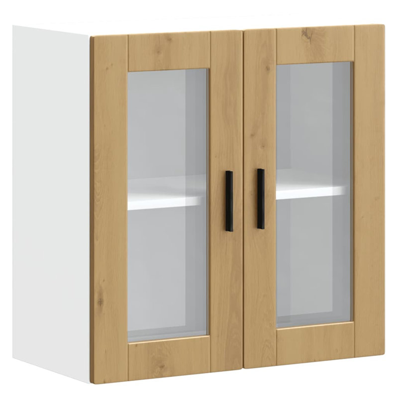 Latitude Run Kitchen Corner Base Cabinet Porto Engineered Wood, Artisan Oak