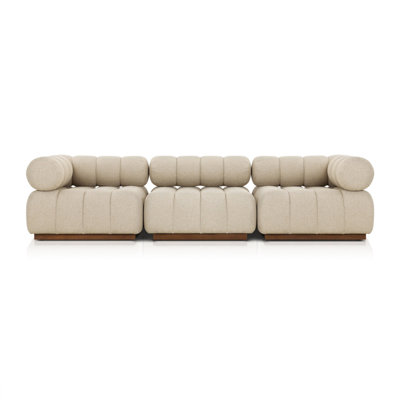 Martinique 73" Teak Patio Sectional