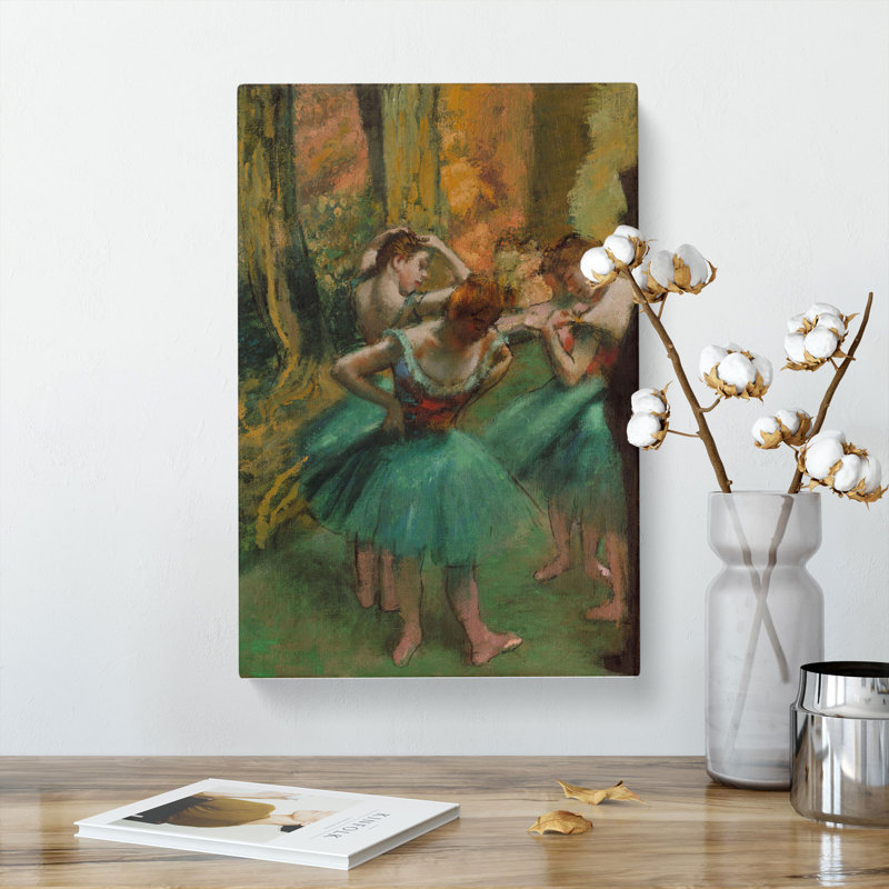 Preparing Ballet Ballerina Dancers by Edgar Degas - Wrapped Canvas Painting, 50cm H x 35cm W x 3cm D