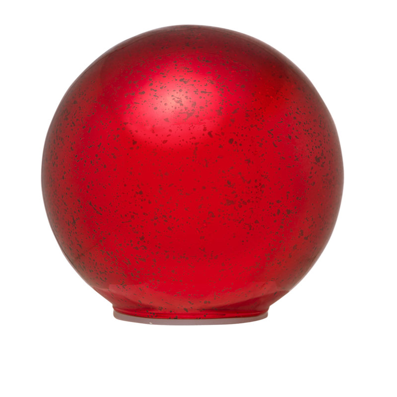 Globe métallique Aurich Cloche, Rouge