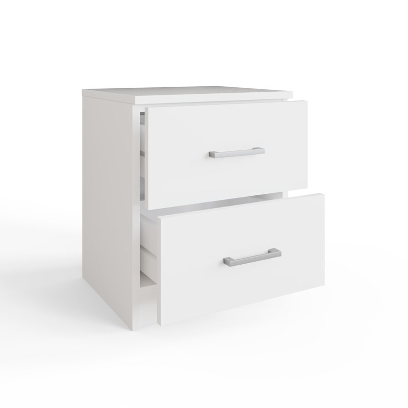 Bailey 35cm W Manufactured Wood Bedside Table