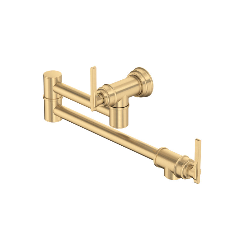 Southbank Pot Filler, Satin English Gold