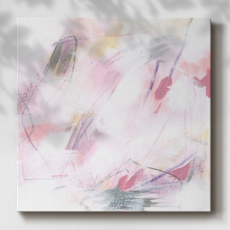 «Rose Static II», toile tendue avec châssis, H 40 po x l 40 po