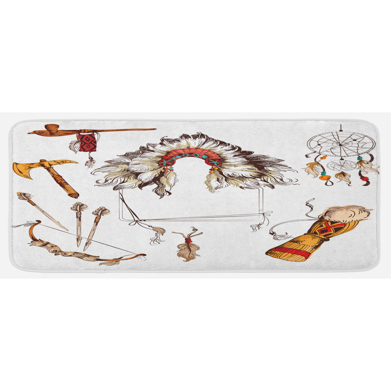 Tapis de cuisine tribal