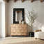  Malosi Black Carved Mirror