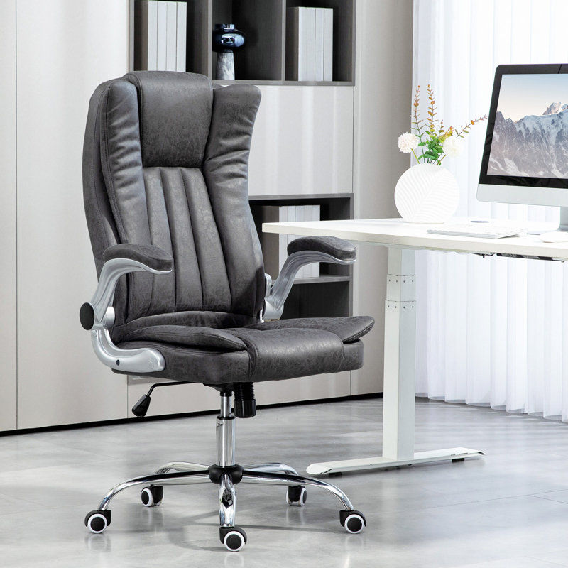 Fauteuil de direction HOMcom, Gris