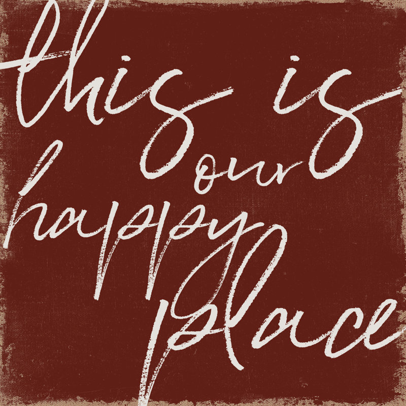Happy Place 5 - Wrapped Canvas Print, 30cm H x 30cm W x 3.8cm D