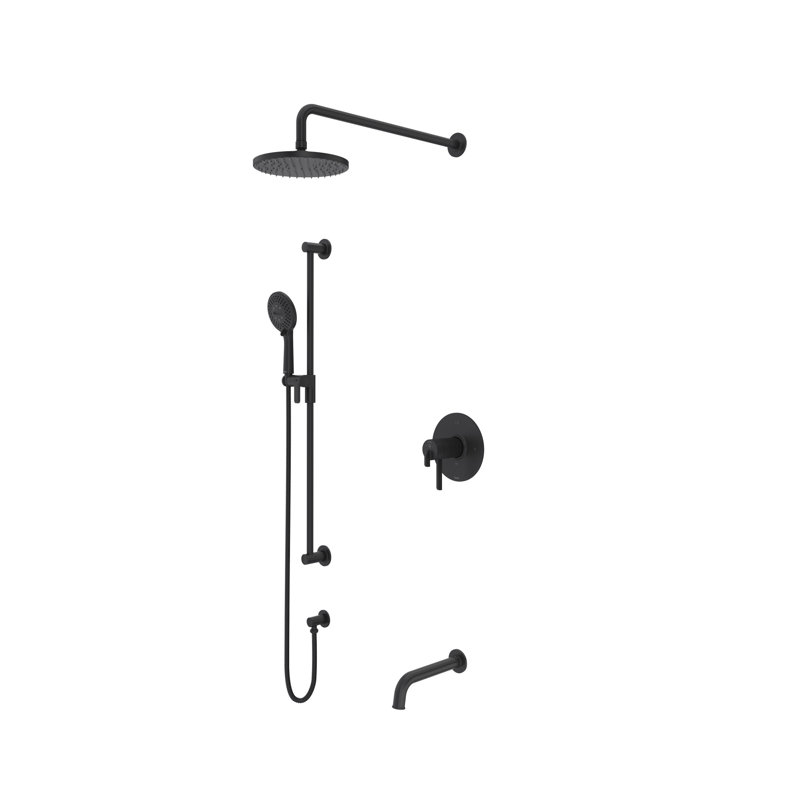 Garniture de douche 1345, Noir