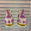 Pair of Pink Bunnies Glass Ornament-1957226084