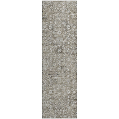 Premium Machine Washable Andreau AMF92 Gray Rug