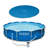 Swimming Pool Solar Cover Tarp, Blue Bundled w/ Metal Above Ground Swimming Pool