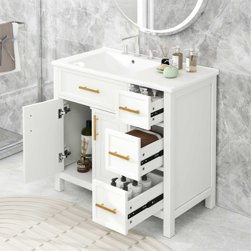 Stylish Bathroom Vanity With Ample Storage And Durable Construction