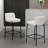 26" Counter Height Bar Stools With Curved Back, Modern Upholstered Armless Bar Stools With Black Metal Frame For Kitchen Dining Room Home Bar Pub-284126004