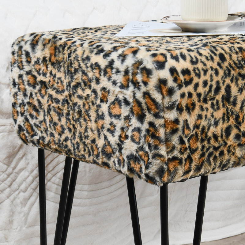 Banc rembourré Pearman, Noir, H 22 po x l 46 po x P 16 po