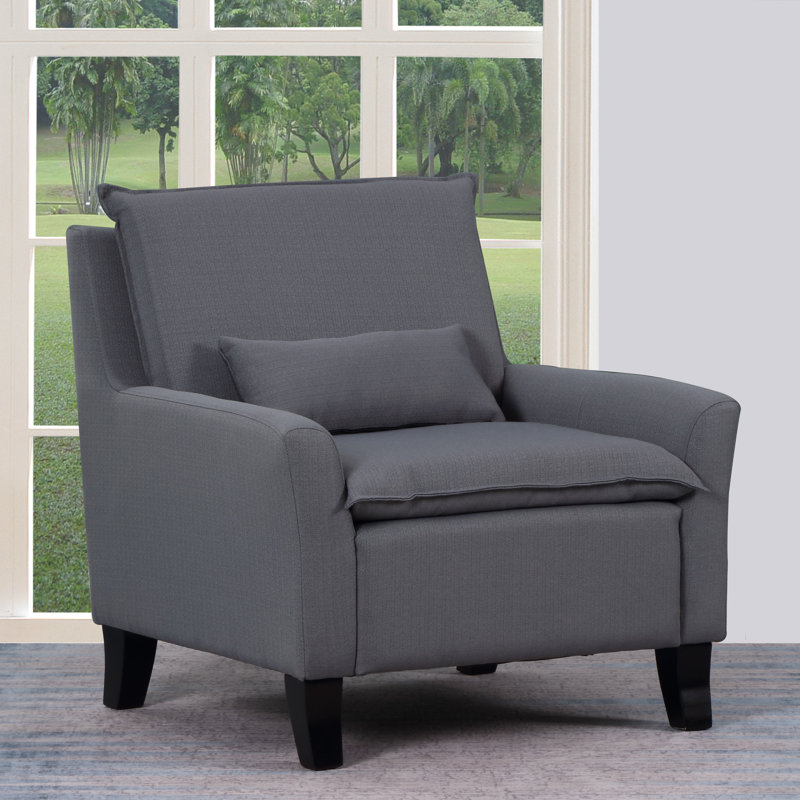 Upholstered Armchair, Gray
