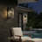 Flush Mounted Wall Sconce Clear Glass Finish