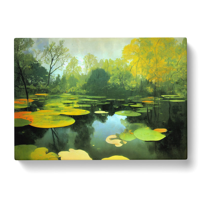 Stunning Pond - Wrapped Canvas