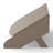 Modern Poly Adirondack Chair With Ottoman-2005742401