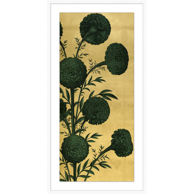 Gilded Floral Panel " Gilded Floral Panel 3 " by Lillian August