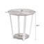 Table de bout ronde avec tablette grise de style contemporain. Fabriqué. 20dia. X H 20,5 po Rehaussez le décor de votre maison. Assemblage requis Gris. . Améliorez