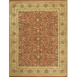 Hand Knotted Wool Oriental Area Rug in Beige/Red/Brown
