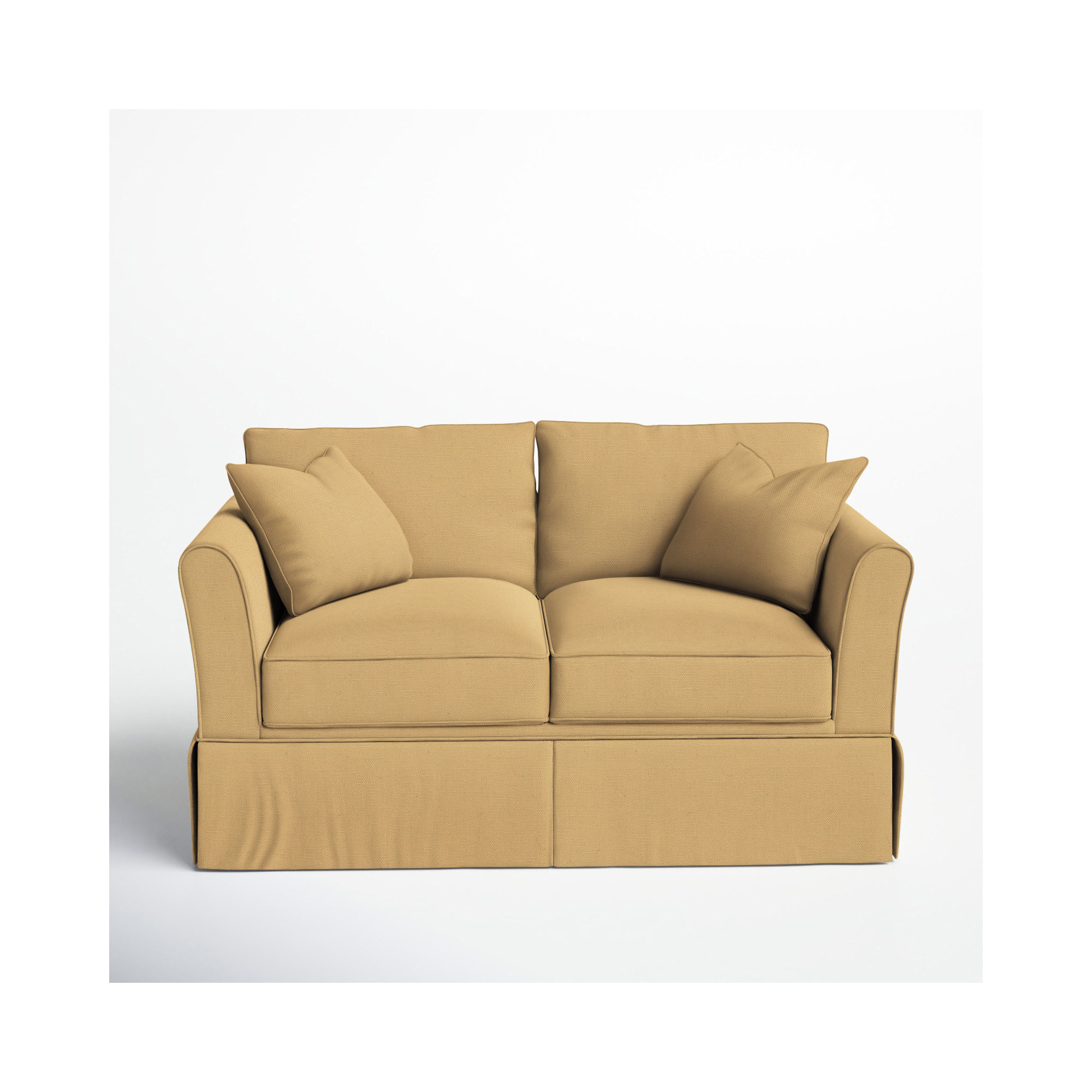 Shelby 60'' Upholstered Loveseat, Bayou Sunshine Canvas