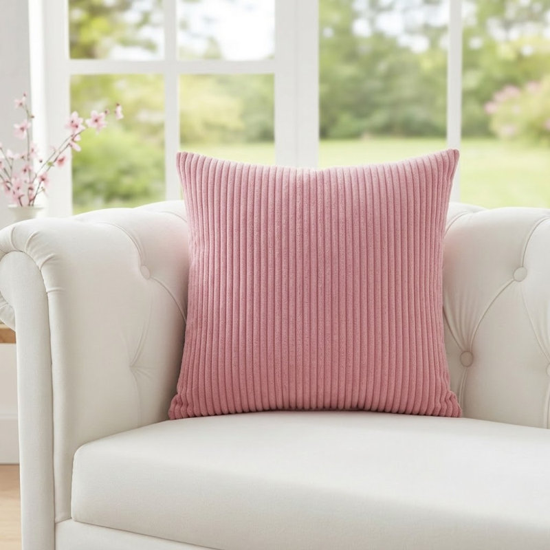 Pack Of 1 Corduroy Square Scatter Cushion Cover