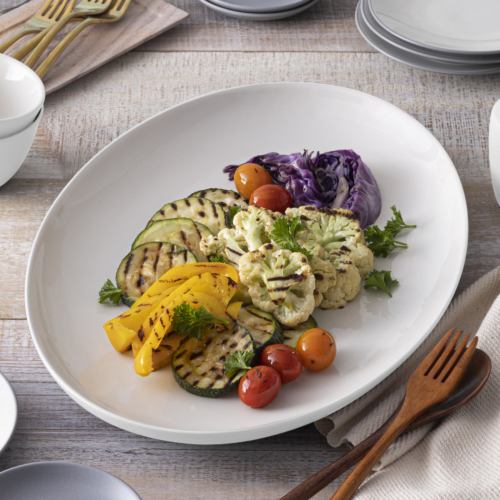 Colorwave Platter, White
