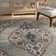 Christa Oriental Gray/Cream/Fuchsia/Sapphire/Gold Area Rug