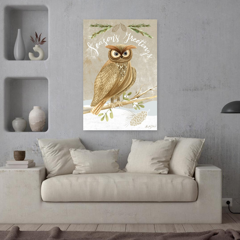 Hibou de Noël Woodland, H 36 po x l 24 po