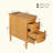 Narrow End Table With Charging Station And 2 Drawers, Wood Sofa Side Table, Slim Nightstand Bedside Table, Pre-Assembled | Gift Idea-1279949862