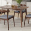 Ensemble de 2 chaises de salle à manger en bois d'hévéa avec dossier ergonomique et coussins de confort-119320553-119320551