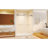 Frameless Double Sliding Shower Door 44-48 "W X 74" H, 5/16 "(8Mm) Tempered Glass, Explosion Proof Film, Stainless Steel Handle, Square Tube Track, Brushed Nickel-123210196