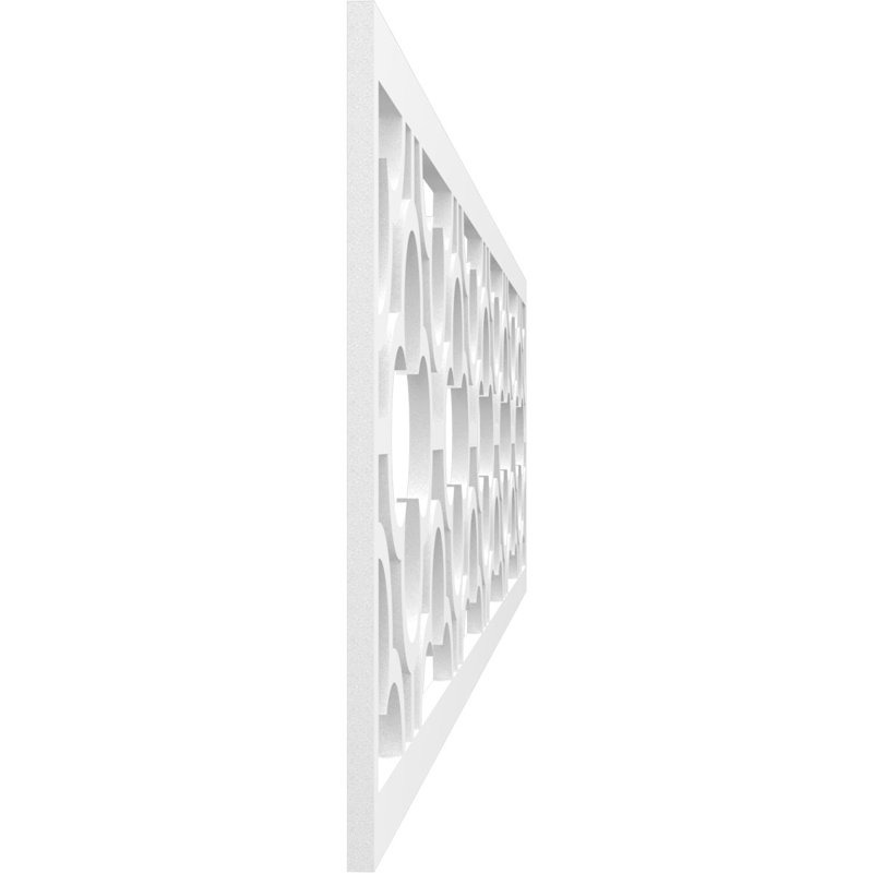 Moulure de Chicago, H 12 po x l 47 po x P 0,38 po, PVC de qualité architecturale