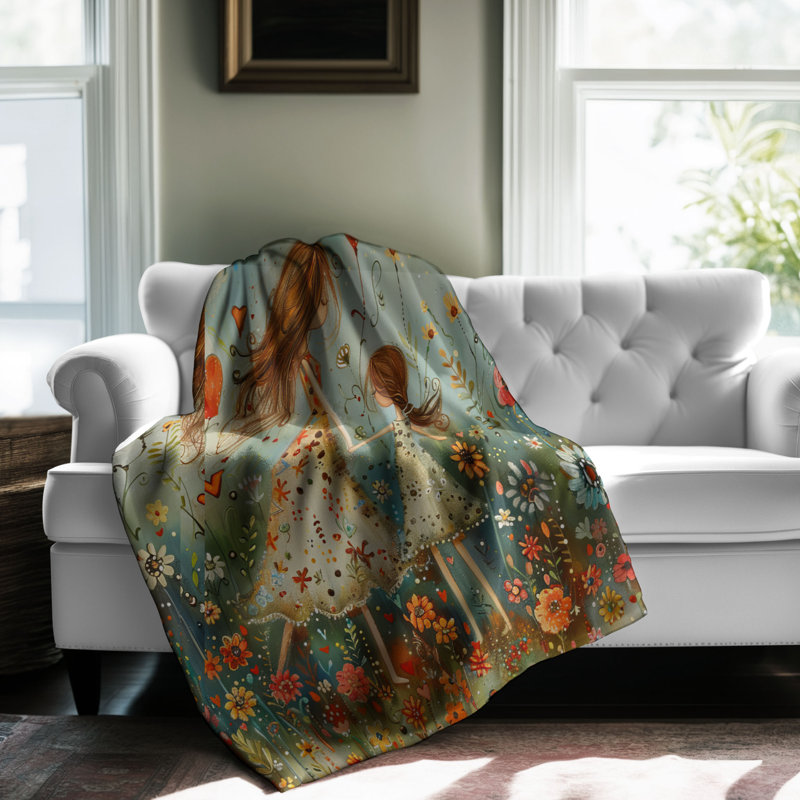 Caring Hearts - 1 Piece Premium Blanket, Twin