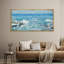 Plage côtière, vagues de l'océan, bleu vif-98042088-111176122