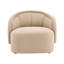 Fauteuil d'appoint Amanda Beige-130672358