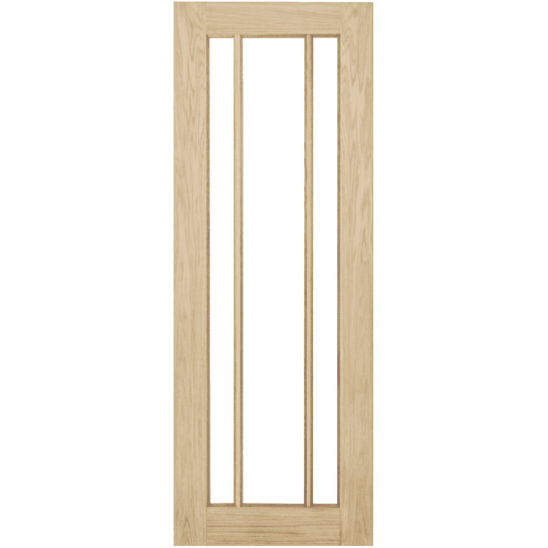 Jatavian Veneer Pocket Doors Unfinished, 198.1cm H x 61cm W x 35cm D