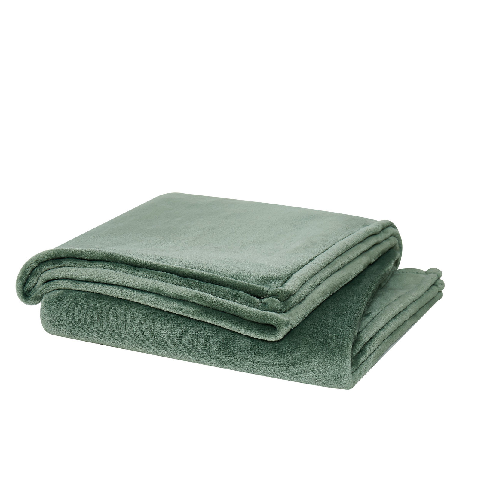 Balee Knitted Throw Blanket, 90" W x 90" L, Green