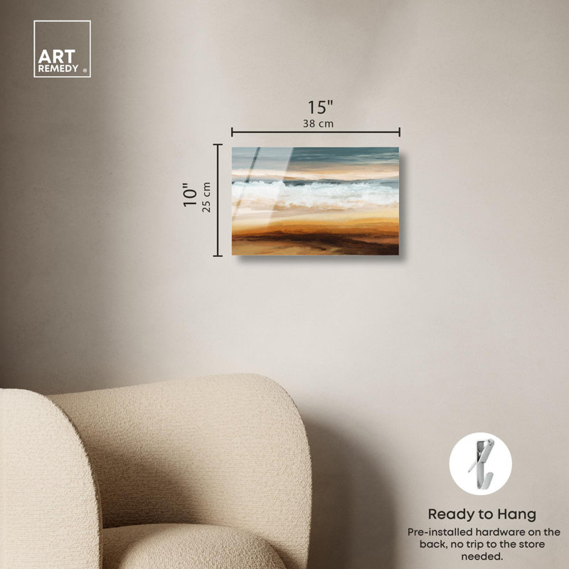 «Sandspit Shoreline Coastal Art», reproduction d'art par Art Remedy, H 10 po x l 15 po