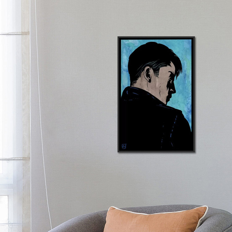 « suspecte mind » par giuseppe cristiano, impression sur toile tendue, H 26 po x l 18 po x P 1,5 po, Toile avec cadre noir