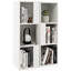3-Tier 6 Cube Freestanding Bookcase with Anti-toppling Device