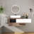 FRALIMK 15'' Matte White Solid Surface Oval Vessel Bathroom Sink