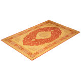 Classic One-of-a-Kind 4' 8" X 7' 1" Hand Knotted Area Rug