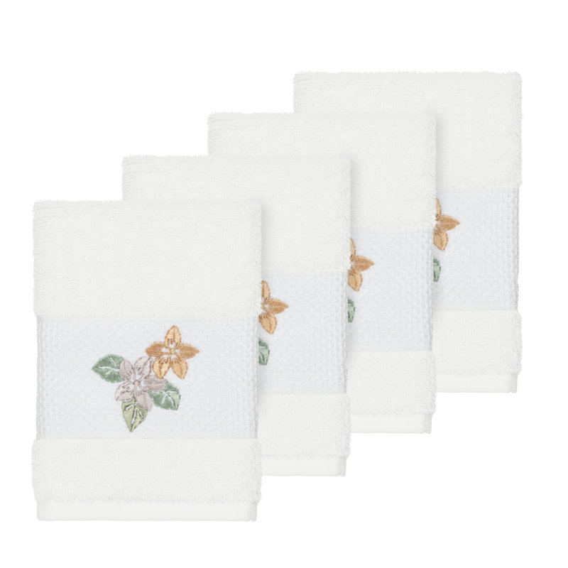 Caroline Turkish Cotton Washcloth, White