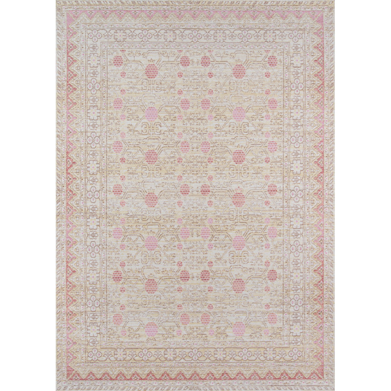 Finnley Oriental Polyester Rug, Rectangle 2' x 3'