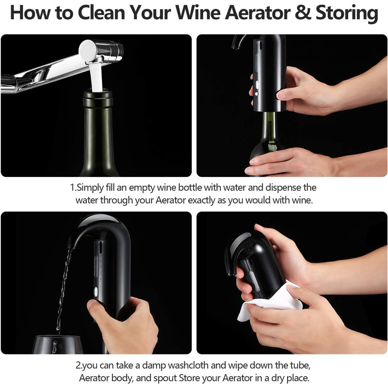 Aérateur et décanteur de vin électrique