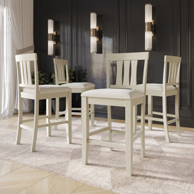 Slatted Back Counter Height Chair